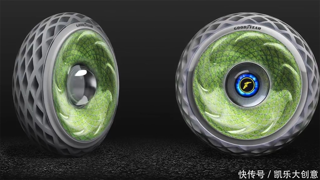 外国发明绿色概念轮胎,不用充气又环保,一年能