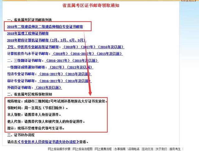 2018年四川二建领证