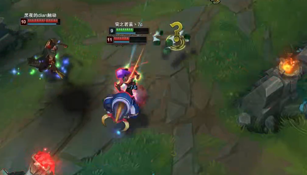 lol牛头WQ二连技巧