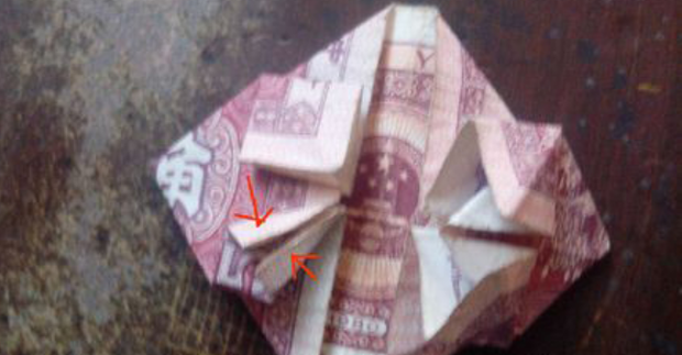 钱折心,人民币折心,怎么用钱叠心?折纸工艺品