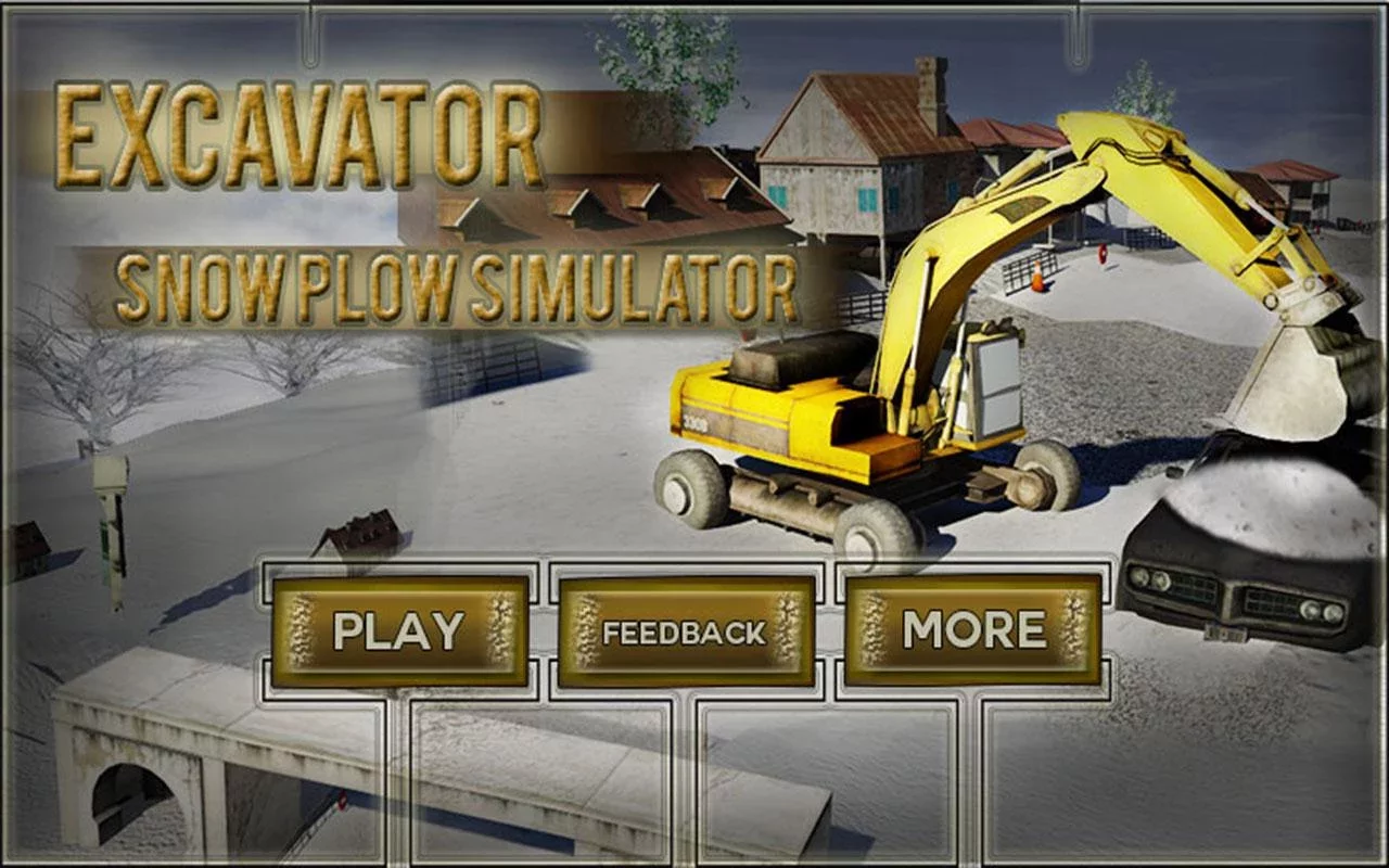 挖掘机扫雪机模拟器截图1