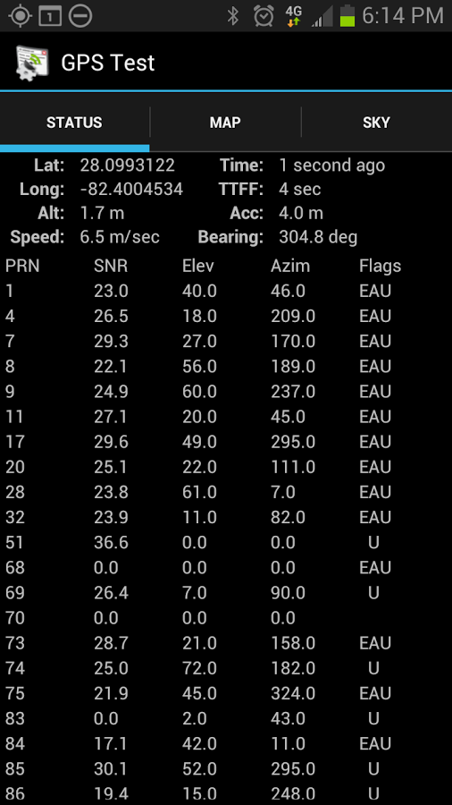 GPSTest截图1