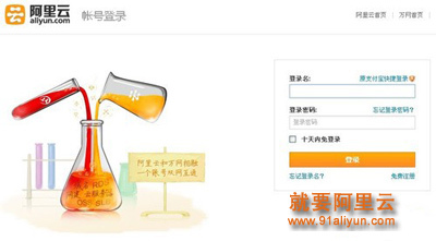 阿里云OSS登陆界面