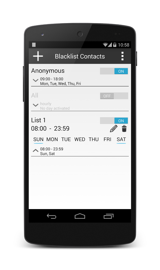Blacklist Contacts截图4
