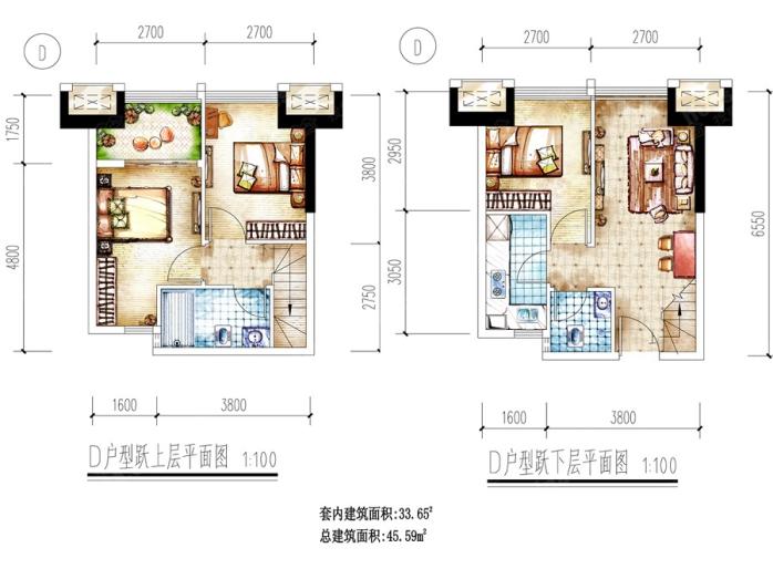 九龙坡区38.8-50.04平保利九悦荟最新户型图