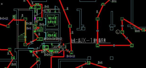 消防联动控制系统中一个广播接线如下:报警总线