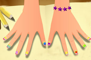 女孩做美甲,女孩做美甲小游戏,360小游戏-360