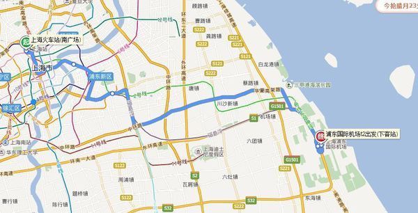 从上海火车站到浦东机场有没有机场巴士?_36