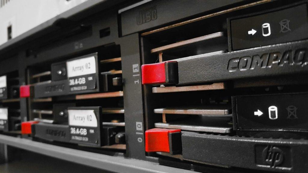 Web servers in a rack