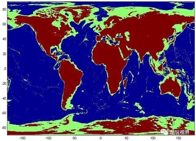 趣味地理如果海平面下降了500米,世界地图会怎