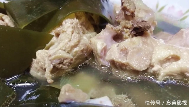 龙骨家的夏至鲜味:口感海带汤,咸菜谱美,大叔粉虚心血食谱图片