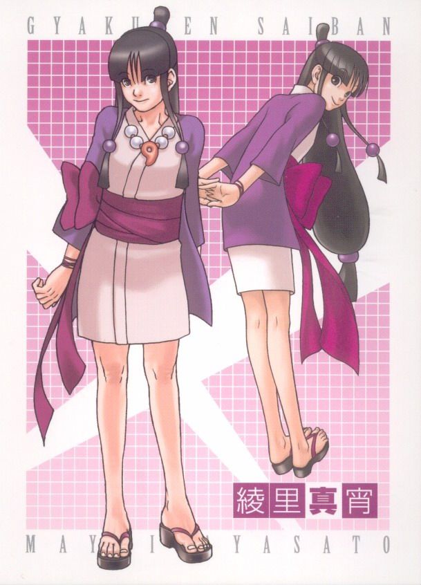 《逆转裁判》1-3中的女主角 从1代2章开始登场