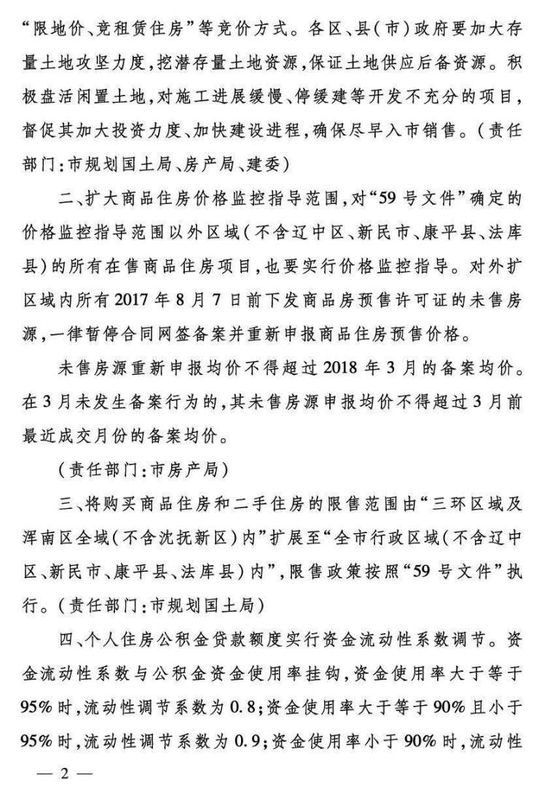 重磅!\"沈7条\"楼市限购政策出台!和平沈河浑南正式限购!