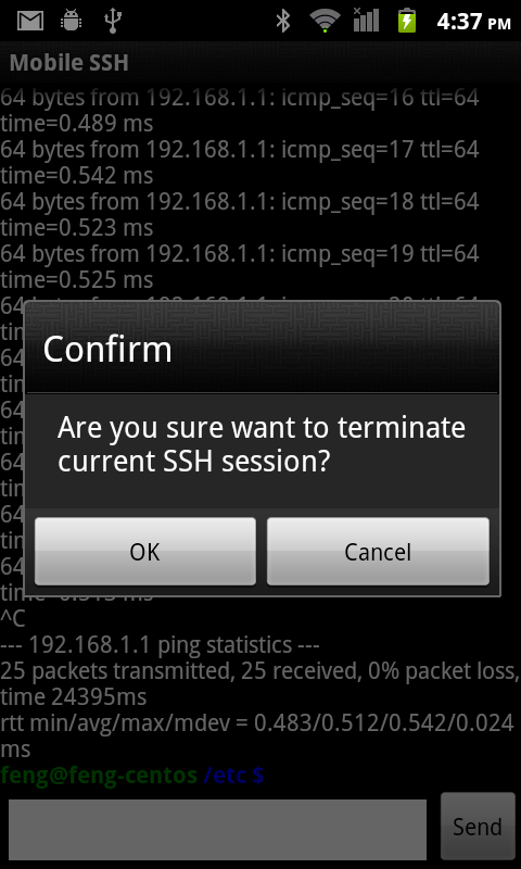 Mobile SSH (Secure Shell)截图7