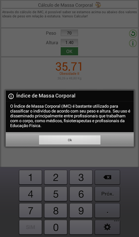 Meu Peso Ideal - Cálculo IMC截图3