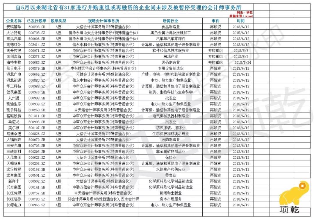 六家会计师事务所业务被暂停!哪些湖北企业或受影响?|附名单