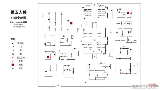 第五人格红教堂地图 红教堂平面图