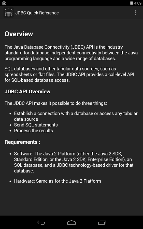 JDBC Quick Reference截图4