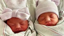 美国一对双胞胎跨年夜出生不同岁 两百万分之一的几率