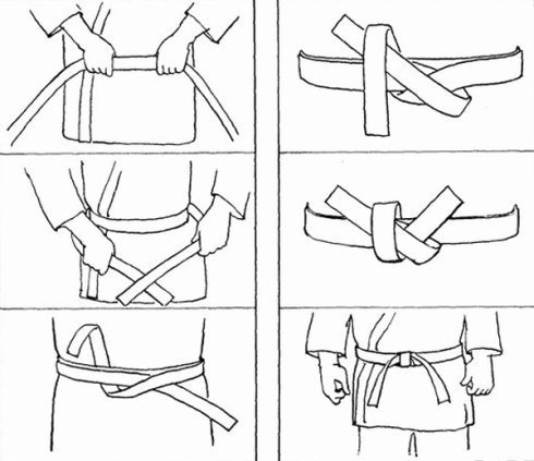 跆拳道腰带的系法步骤图_360问答
