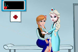 <em>艾莎</em>为<em>安娜</em>看病,<em>艾莎</em>为<em>安娜</em>看病小游戏,360小
