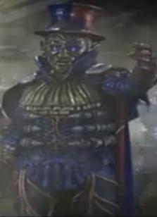 检举|2014-02-22 20:44  伯爵欧克瑟,头戴魔术帽,身披伯爵披风,武器是