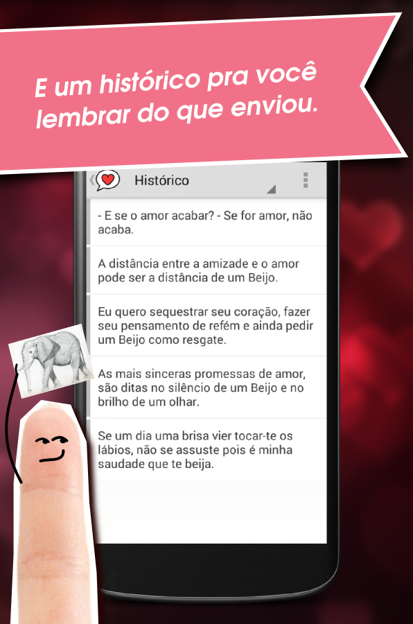 Mensagens de amor em português截图7