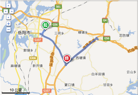 从岳阳东高铁站怎么到g4高速路口