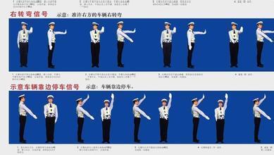 图中警察手势为减速慢行信号!为什么?_360问答