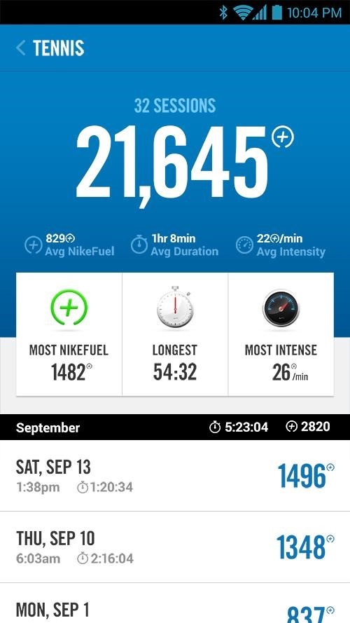 Nike+ FuelBand截图3