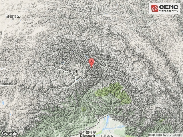西藏林芝市米林县发生6.9级地震,震源深度10千