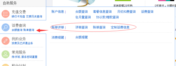 中国移动网上营业厅可以查话费明细账单吗?_