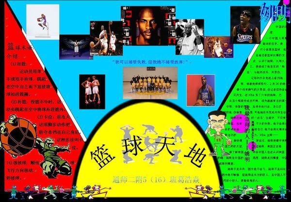 怎么办一张篮球小报_360问答