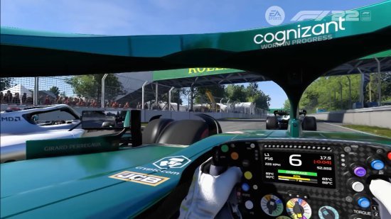 f12022发布最新预告加拿大维伦纽夫赛道vr展示且游戏vr端将在pc平台