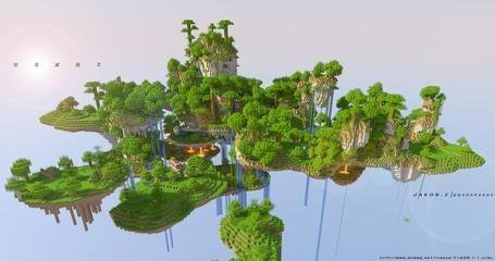 我的世界手机版怎样空岛生存编号_360问答