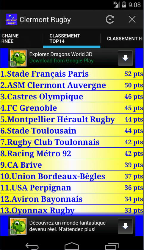 Clermont RUGBY截图13