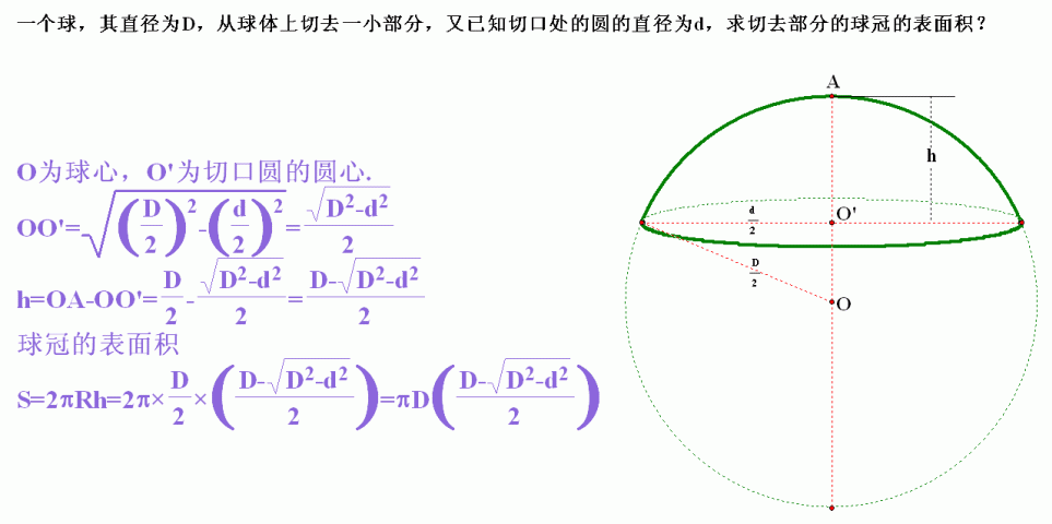 球的体积公式 球的体积公式画法