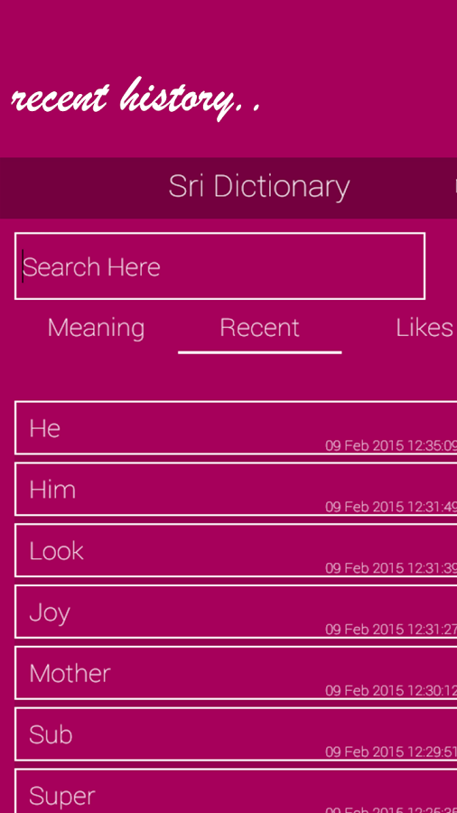 Sri - English Hindi Dictionary截图1