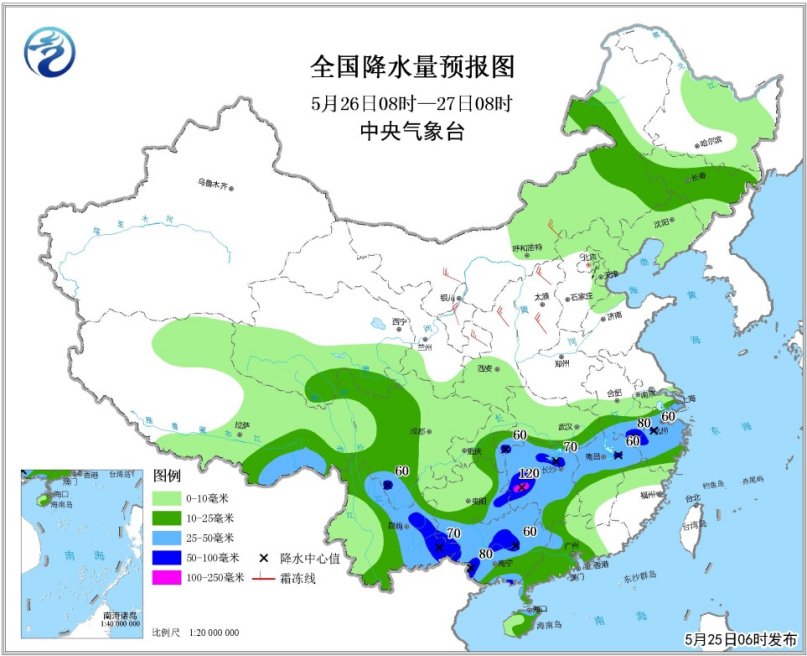 未来三天全国天气预报:长江中下游等地将有大到暴雨