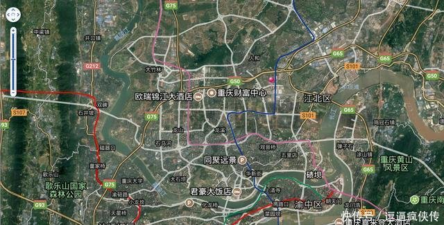 卫星地图看重庆之重庆北站