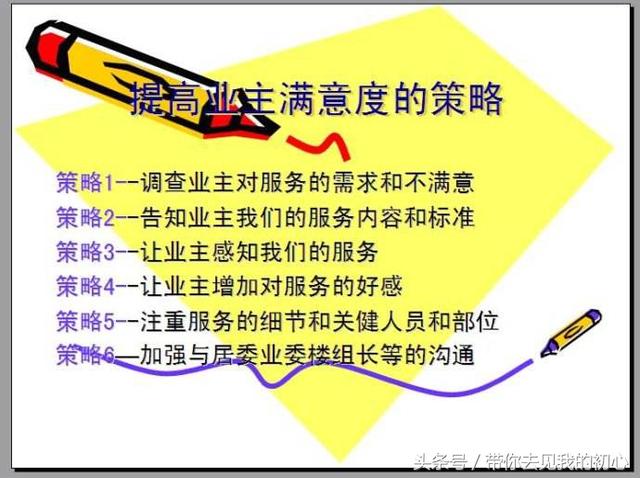 物业如何计划提升业主满意度?