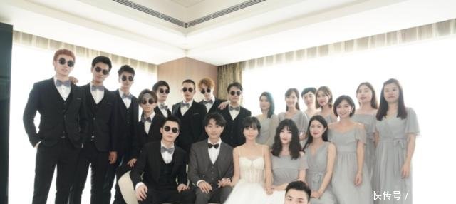 左立婚礼伴郎团阵容强大,13年快男12强合体,却