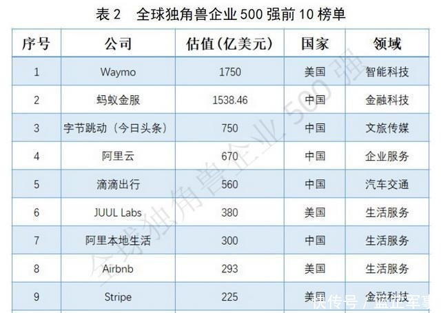 全球第一独角兽公司