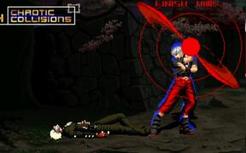 （mugen人物更新） 血炎克里斯-库里射 炫酷更新技能 跟VS黑炎的狂怒黑啊修