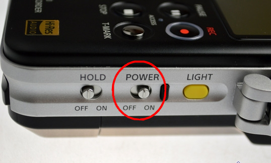 sony录音笔怎么关机