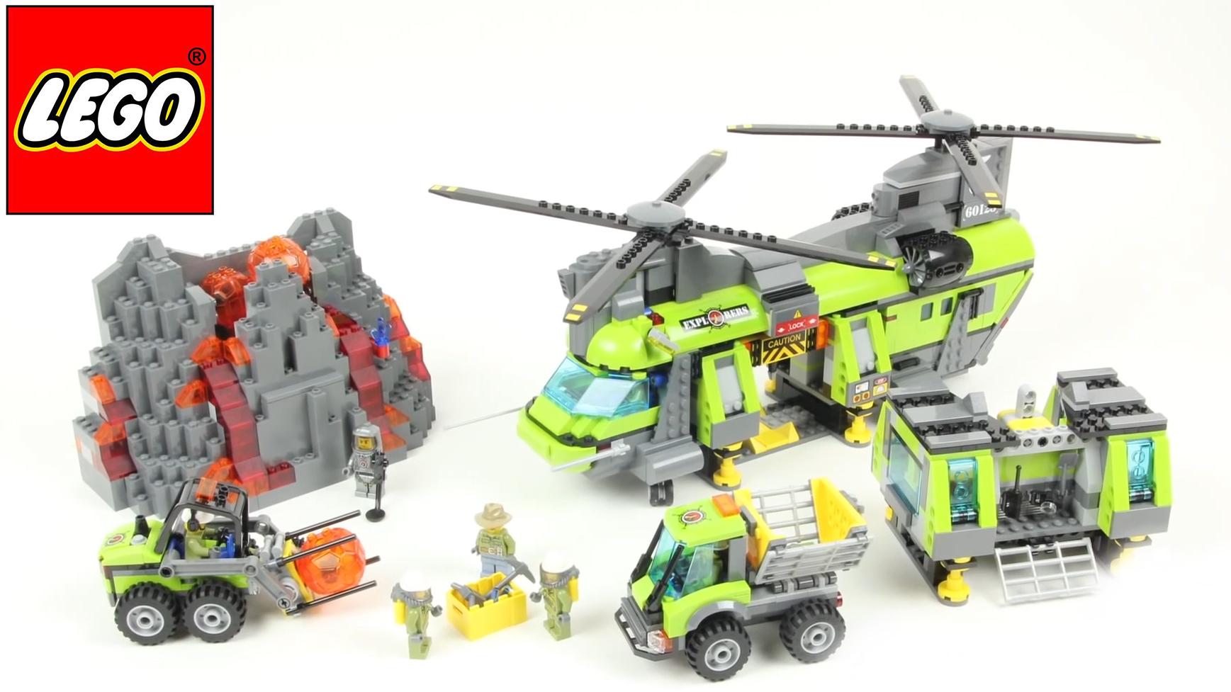 乐高 城市 火山探险 火山重型直升机 lego 60125-玩具体验-手游酷玩