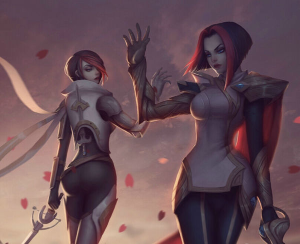 求一张老版剑姬与新版剑姬告别的图片_360问答