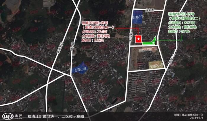 5幅商住热土拍出3.9亿!2018福清已成功出让千亩热土!