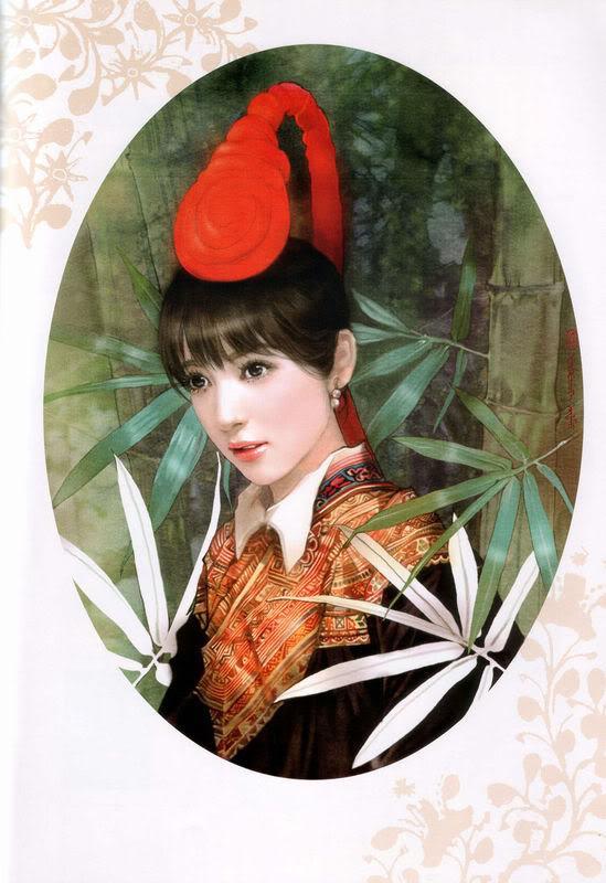 少数民族美女图之撒拉族、畲族、水族、塔吉克族