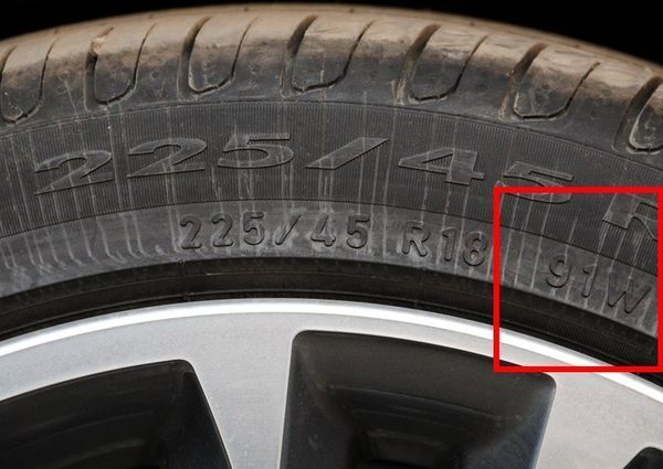 车胎上的101Y代表什么?还有V,W?其数值越大